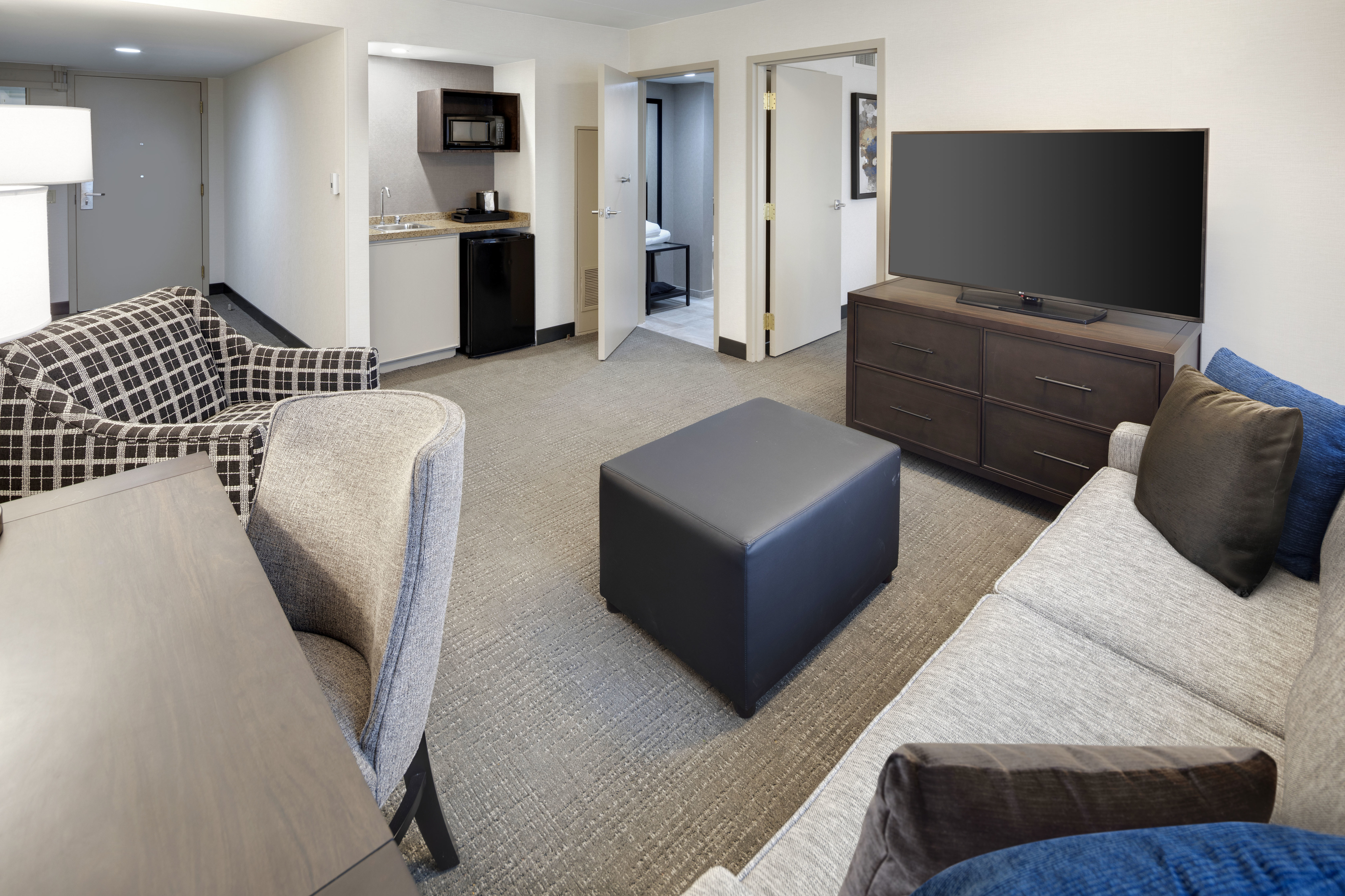 Living Room in Accessible Suite