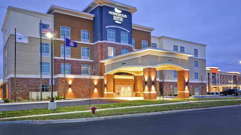 Hotel Exterior at Dusk