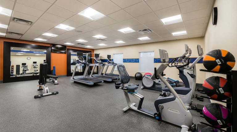 Fitness Center Treadmills Cycle Machines