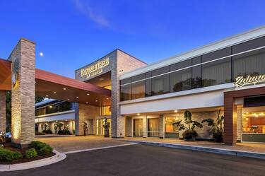 DoubleTree Hotel Exterior in the Evening