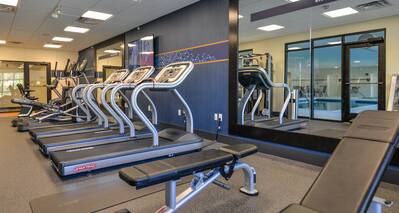 Fitness Center Treadmills Weight Benches