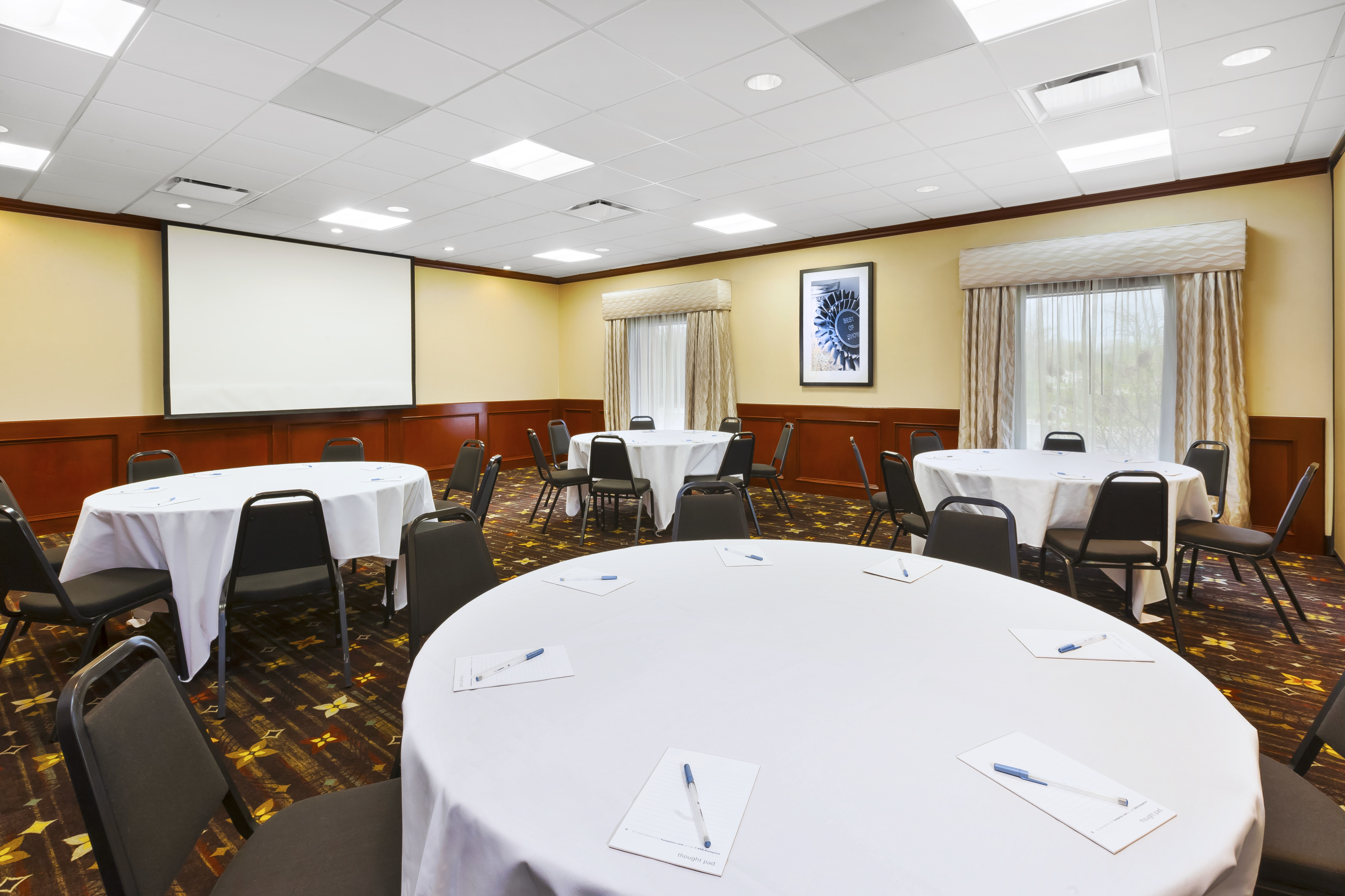 Meeting Room with Round Tables