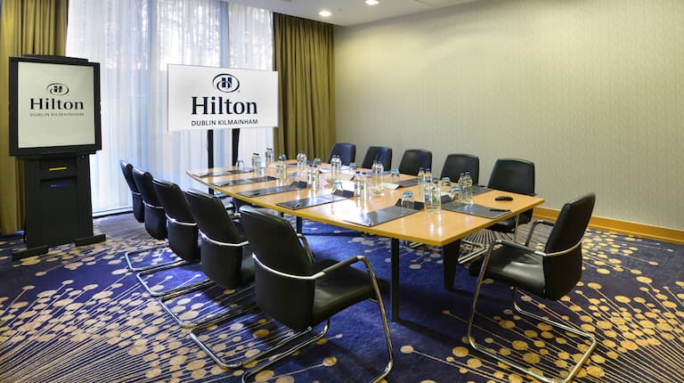 Boardroom style meetings at Hilton Dublin Kilmainham