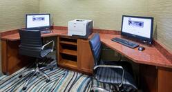 Business Center with Computers and Printer
