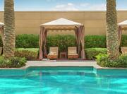 Outdoor Pool and Cabana Lounge Area