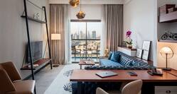 Apartments Living Room with Burj View