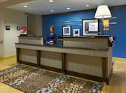 Front Desk Reception Area with Front Desk Staff Member
