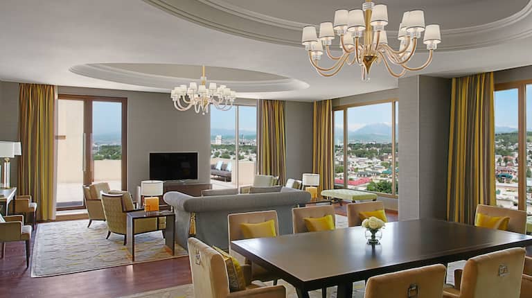 Presidential Suite Living and Dining Area