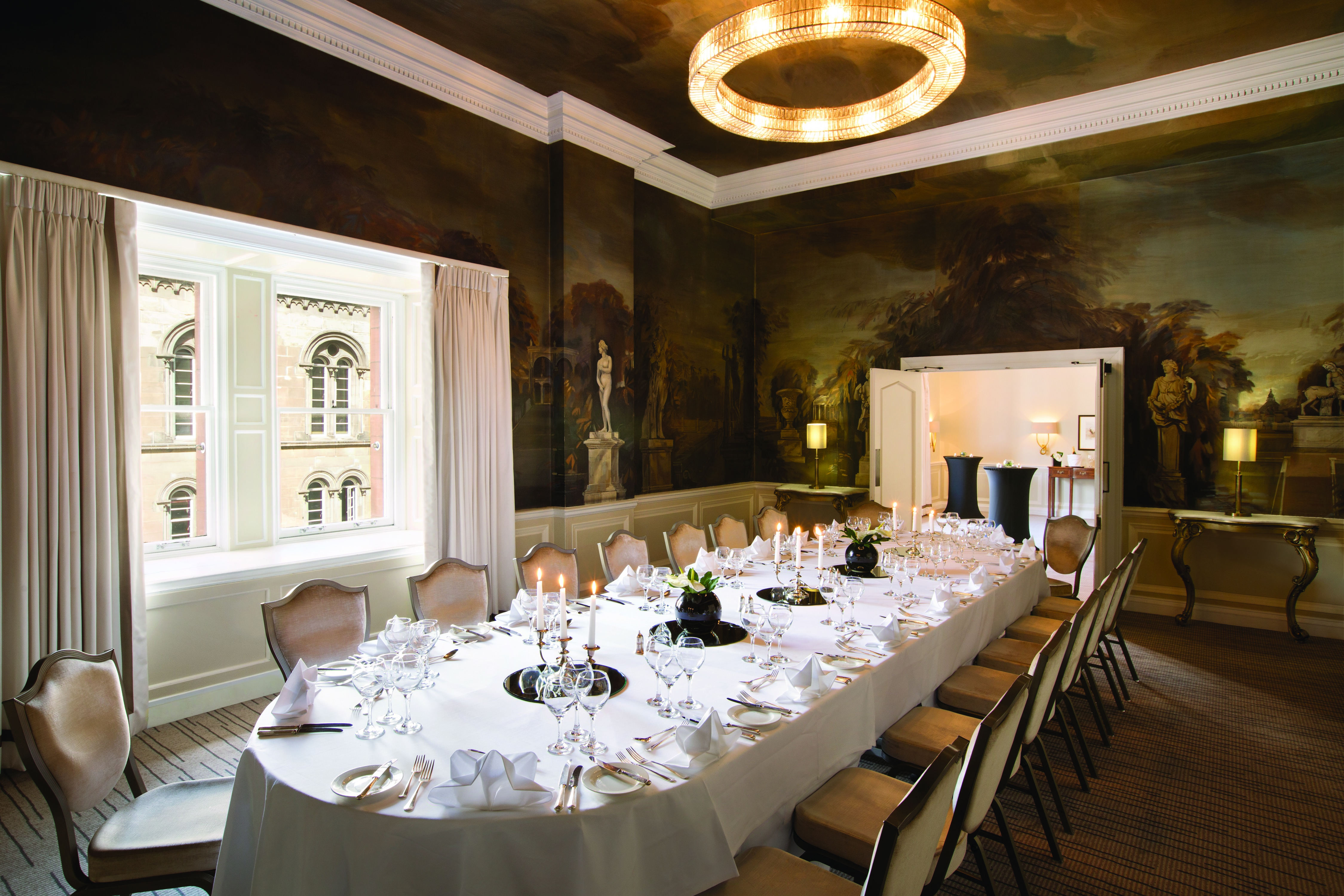 Large Private Dining Table in Versailles Room