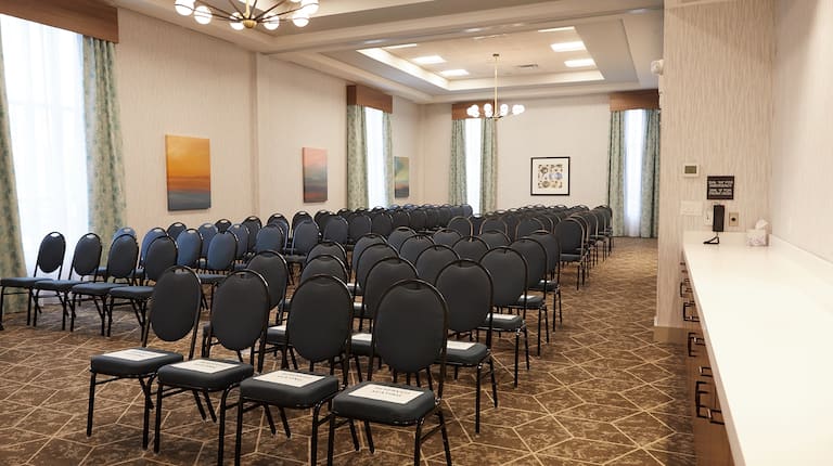 Meeting Room with Chairs in Theater Style Setup