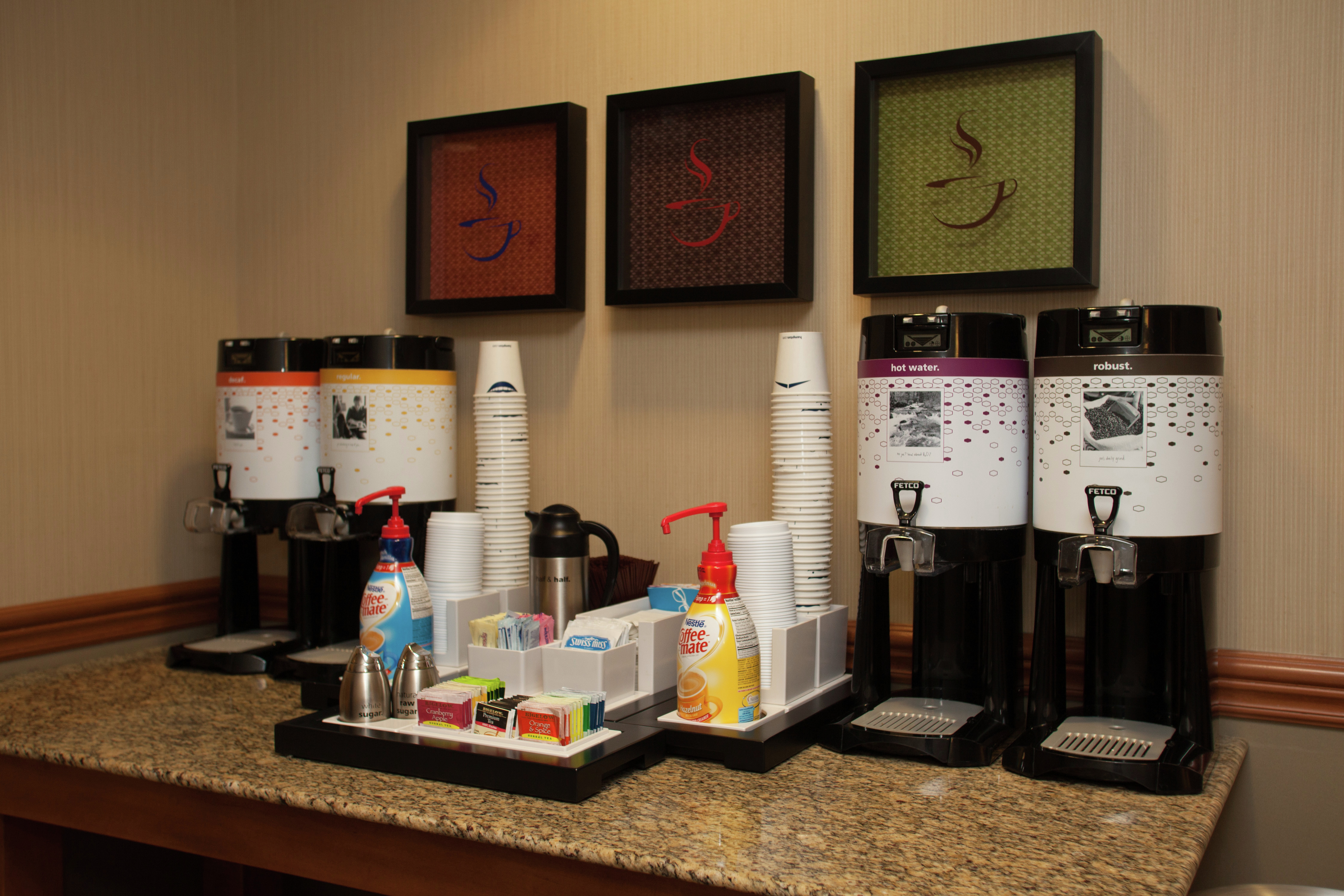Free Coffee and Tea Beverage Station
