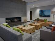 Soft Seating and Fireplace in Lobby