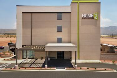 Modern Home2 Suites Hotel Exterior Featuring Beautiful Landscape And Mountain Views