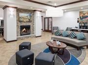 Lobby and Fireplace