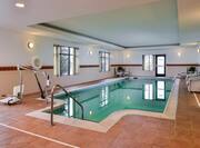 Indoor pool with handrail 
