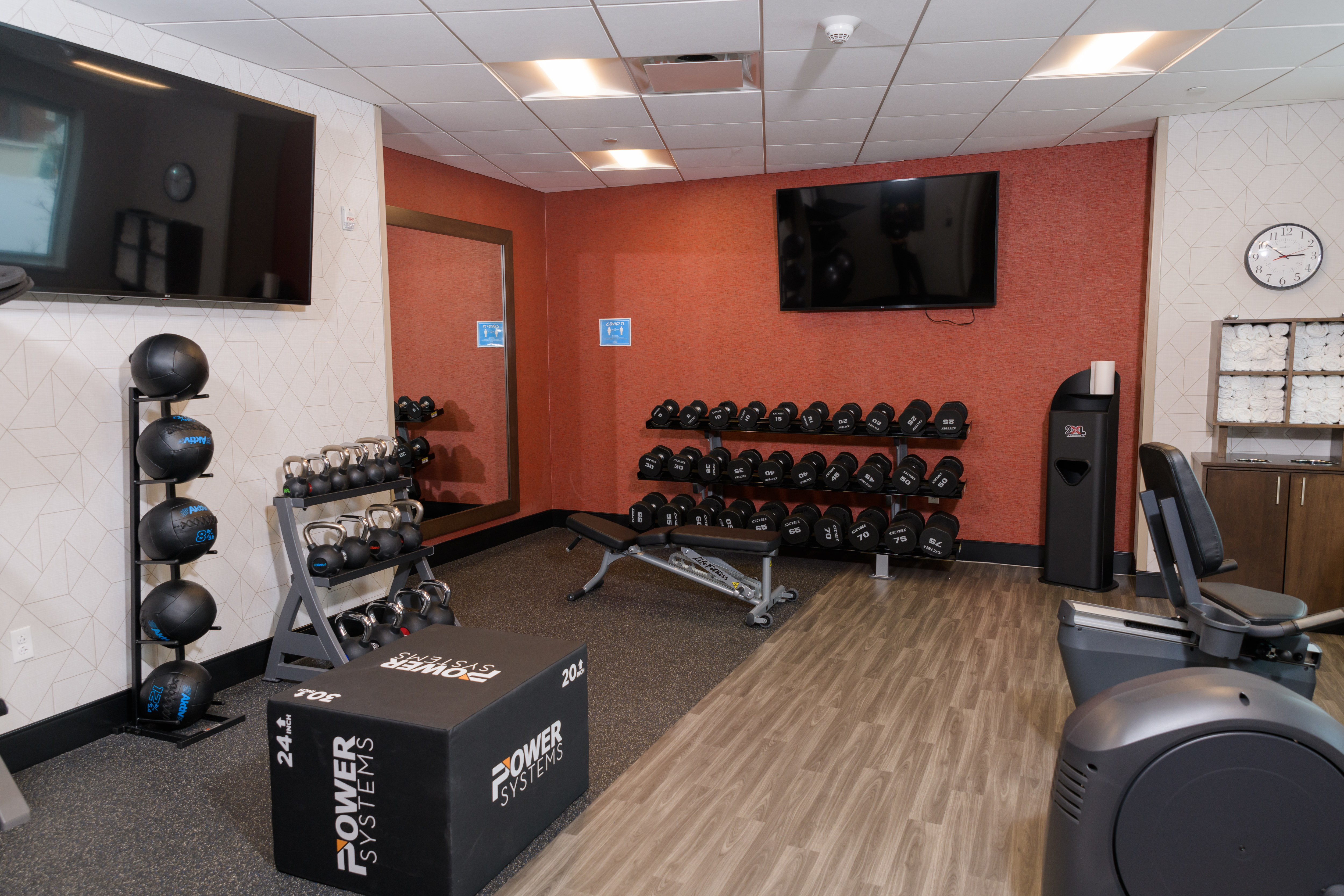 Fitness Center view of weights