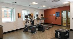 Fitness Center View of Treadmills