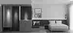 Camera con letto king size e panca lounge
