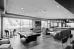 Pool Table and Comfortable Seating Area in Lobby