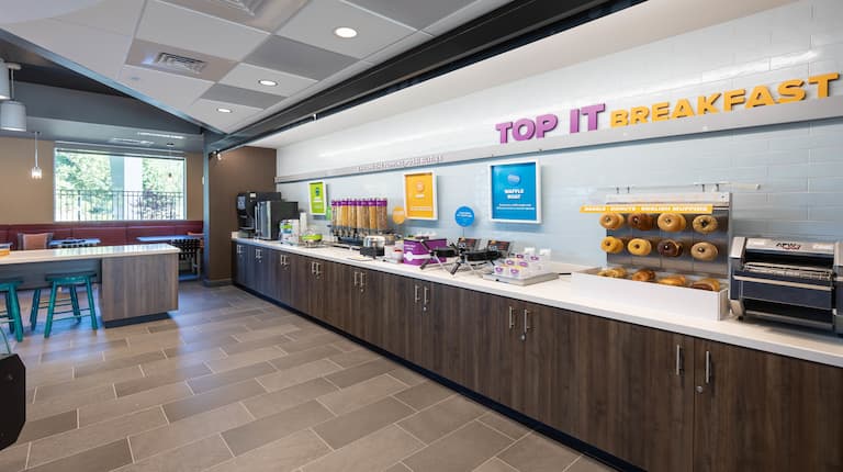 Breakfast Area with Wafflemakers and Toaster