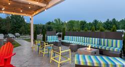 Outdoor patio wit comfortable seating
