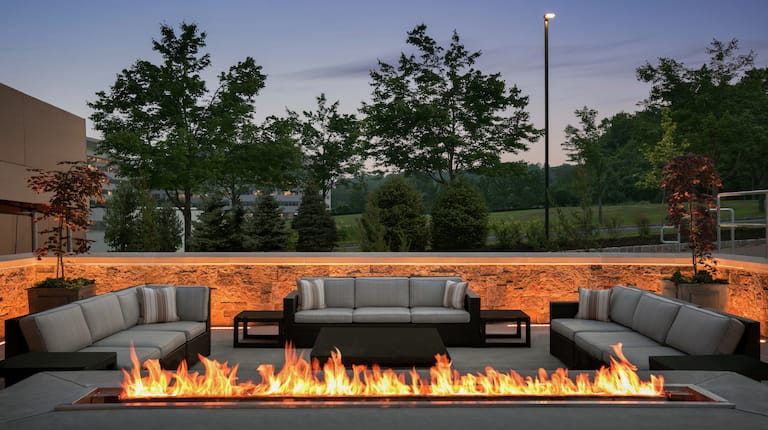 Outdoor Patio With Fire Pit