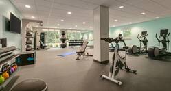 Fitness Center with Elliptical Machines Weights and HDTV