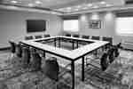 hotel meeting room, square table