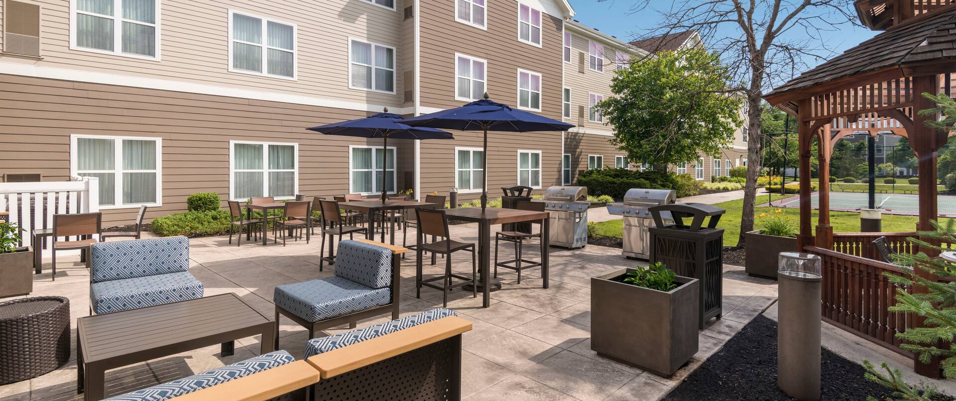 outdoor patio and grills