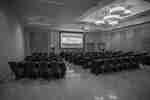 Ballroom Arranged Theater Style with Projector Screen