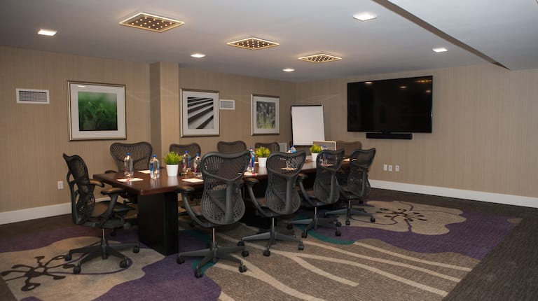 Fanwood Boardroom with TV for Presenting and Seats for 10 People