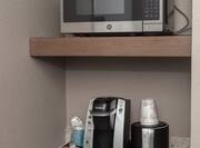 Microwave and Coffee Maker in Guest Rooms