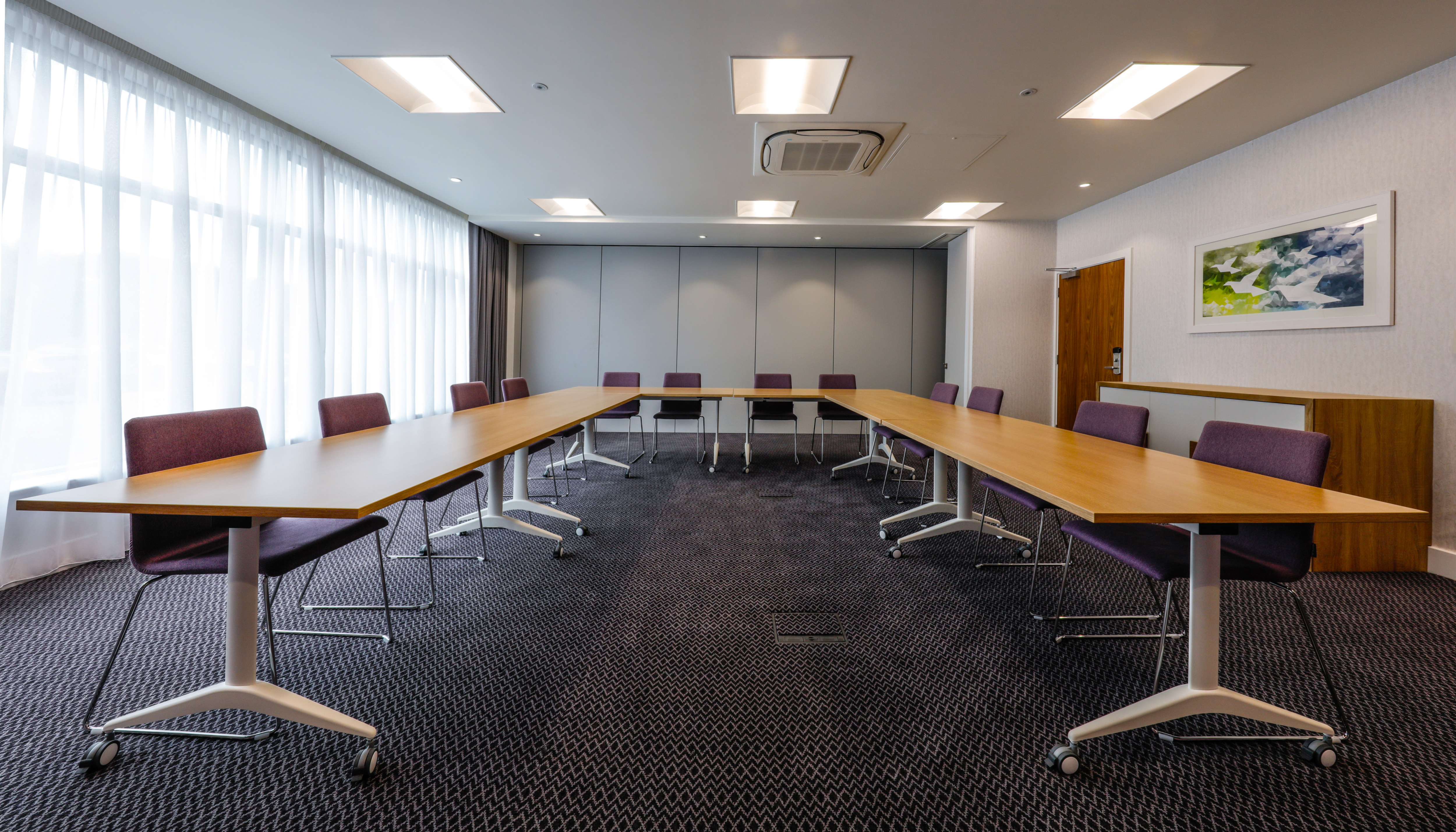 Meeting Room with U-Shaped Conference Table