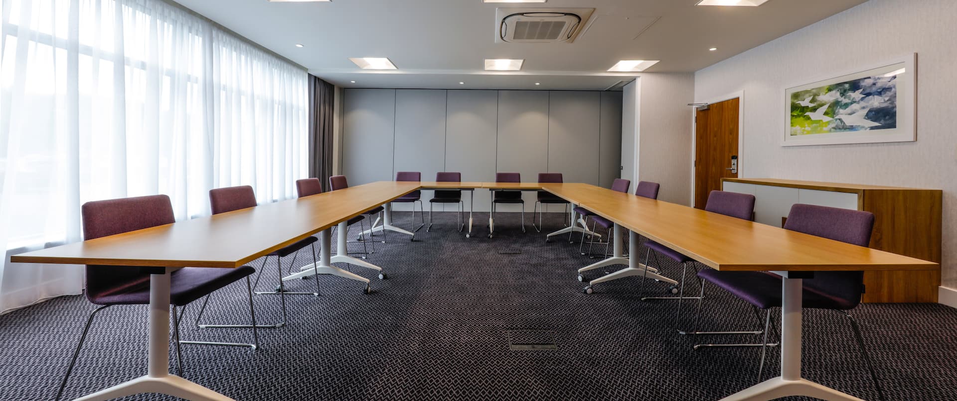 Meeting Room with U-Shaped Conference Table