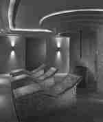 Tiled luxury spa seating