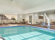 Indoor Pool with seating