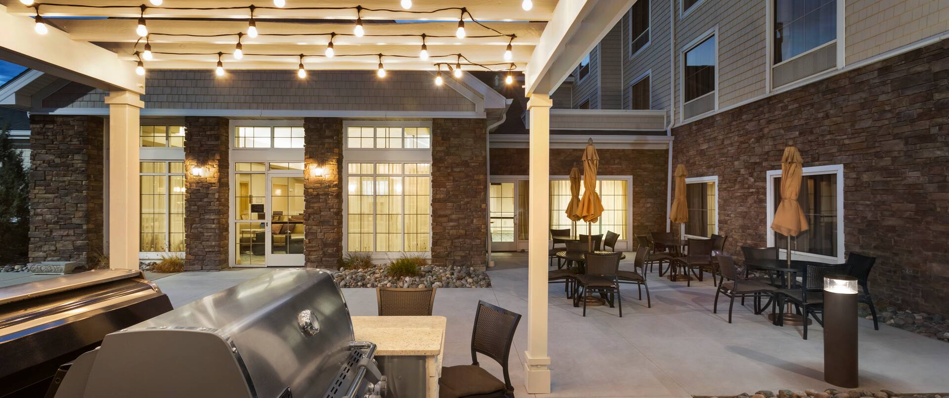 Patio with BBQ Grills