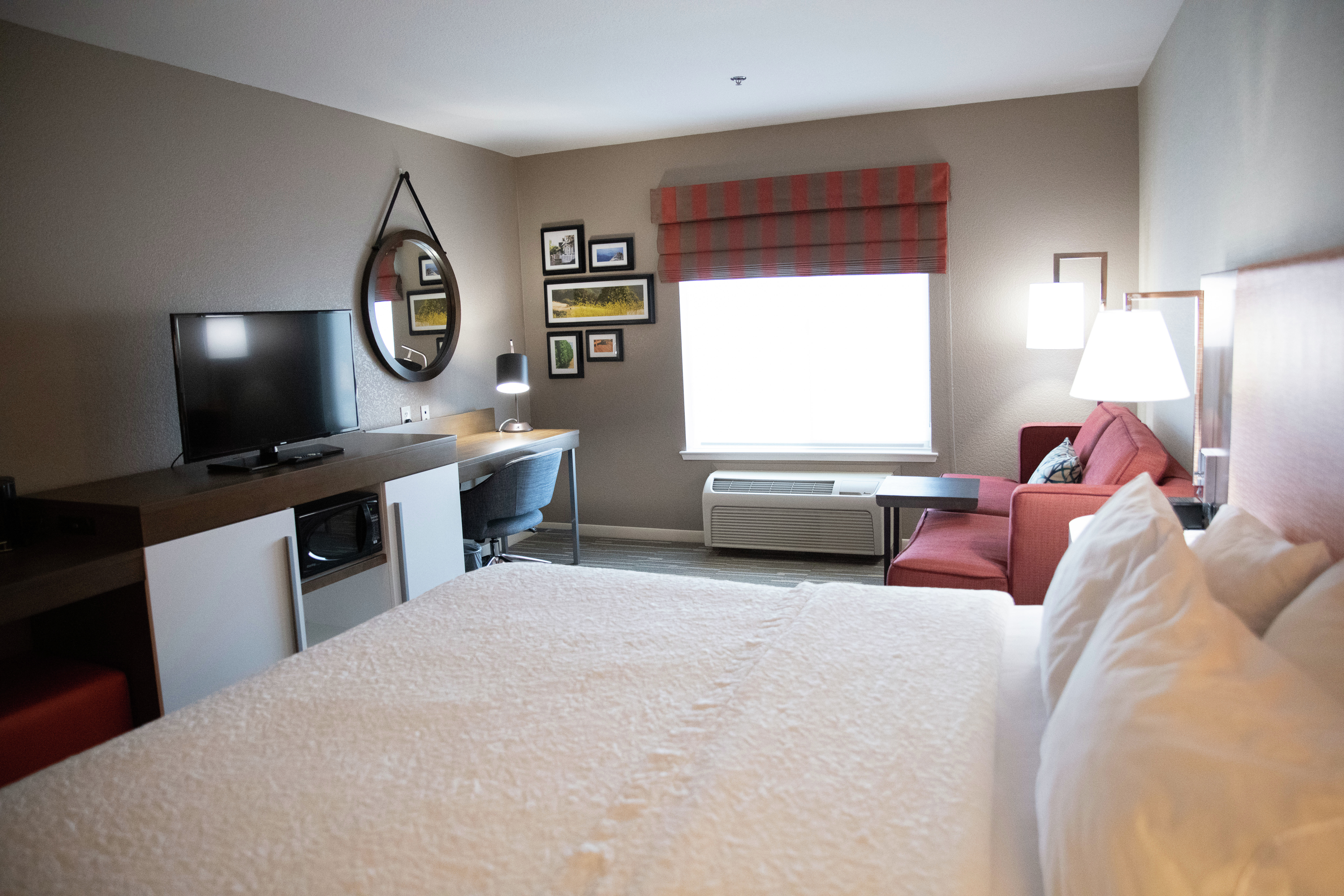Standard King Guest Room with Television, Work Desk and Sofa