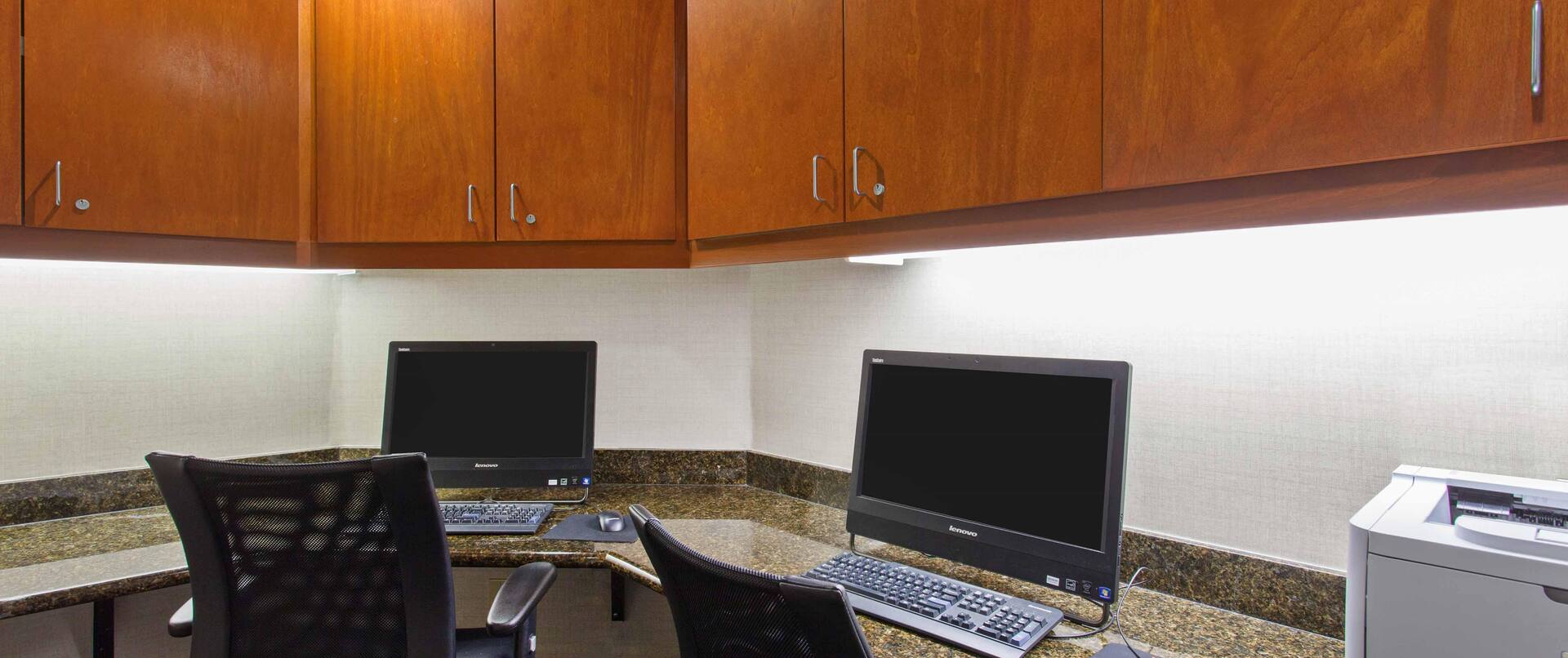 Business Center with monitors
