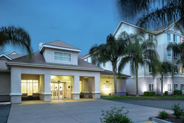 Front Entrance of Hotel in Evening