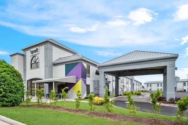 daytime exterior showing front side of building