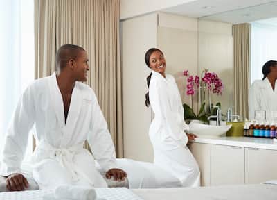 Couple in Spa Treatment Room