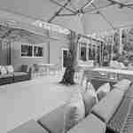 outdoor seating area