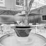 outdoor area in hotel