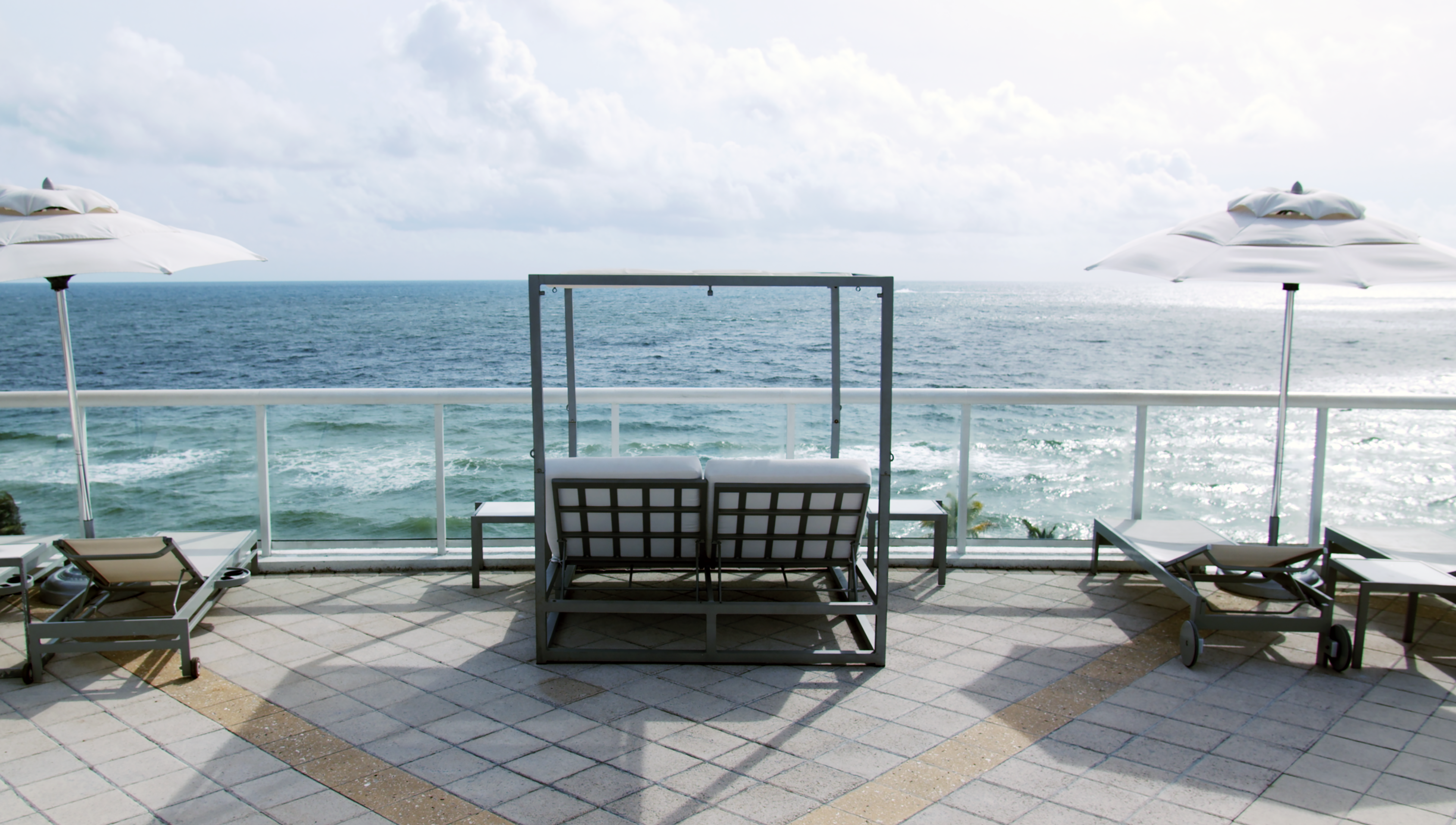Seating Area on a Terrace with Sea View