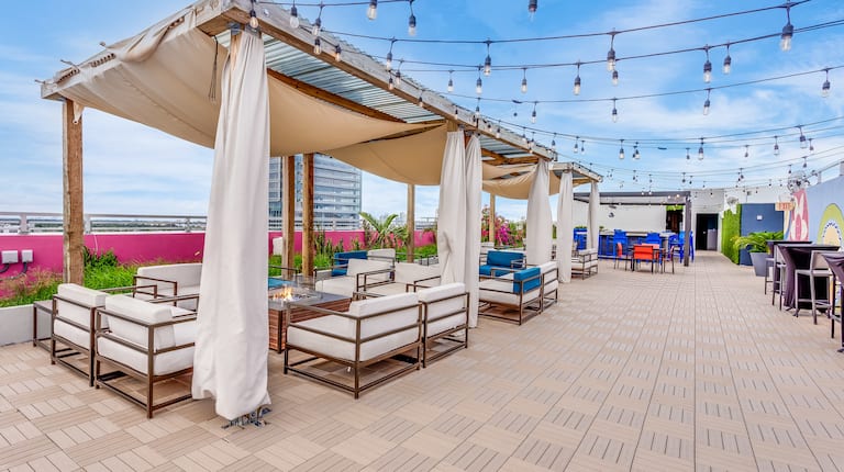 SKYE Rooftop Lounge Area