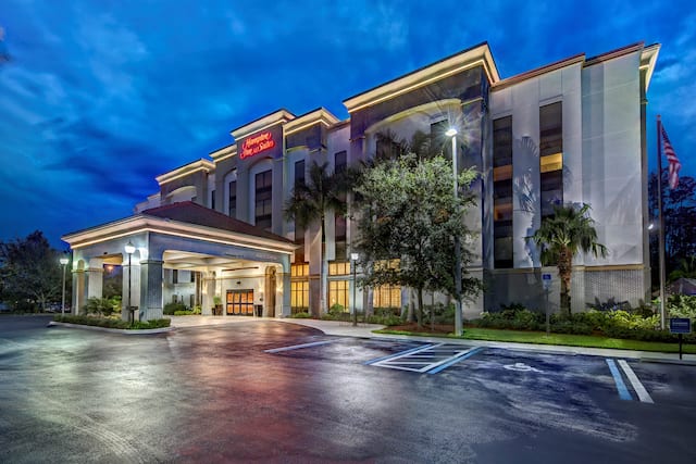 Hotel Exterior at Night