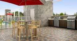 Outdoor Patio With Gas Grills