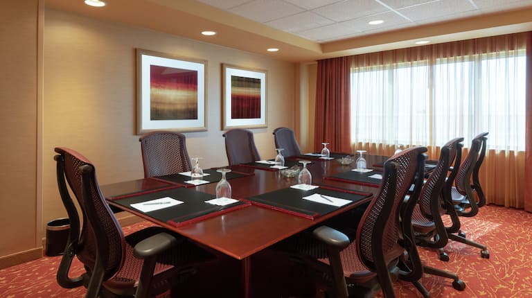 Conference Table and Chairs in Hospitality Suite