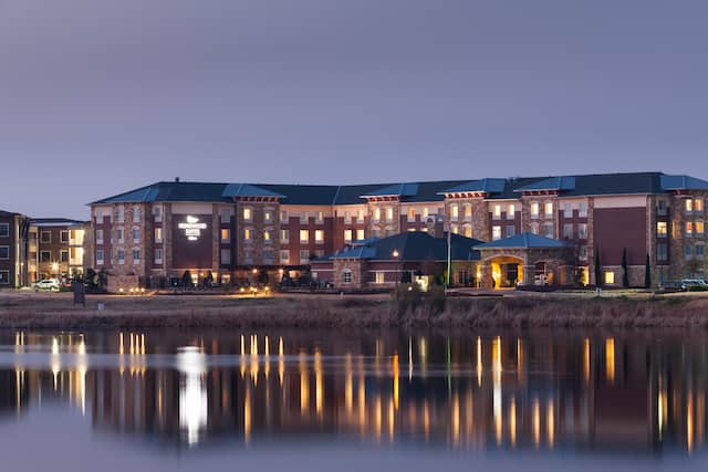 Exterior Water View at Night